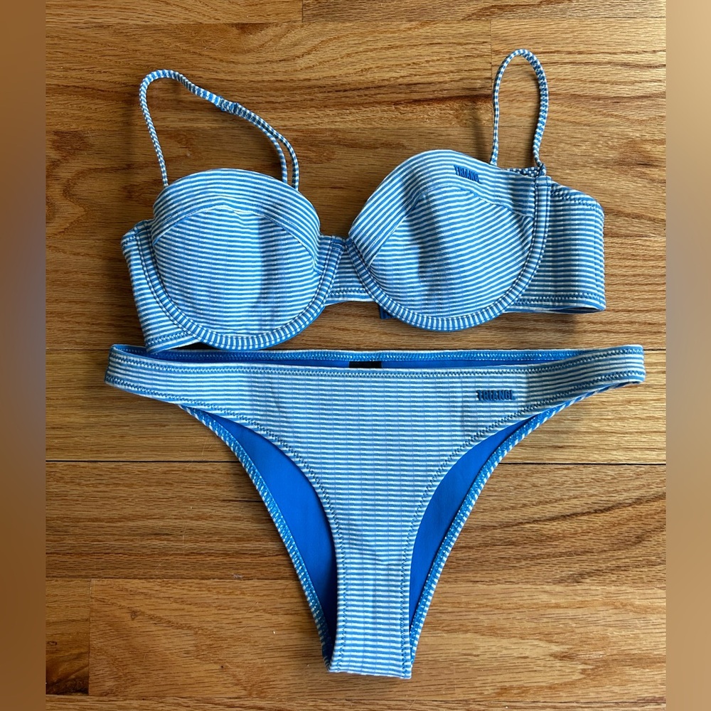 Striped Triangle bathing suit